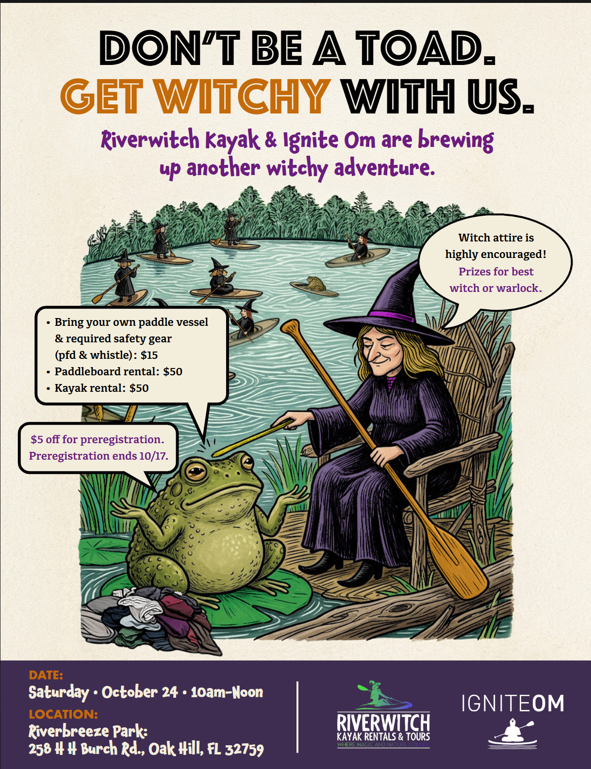 Witches On The Water 2026 Event Flyer